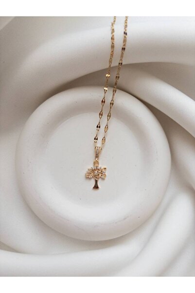 Minne Jewelry-Accessory Yaşam Ağacı Kolye - Gold Renk Yaşam Ağacı Kolye