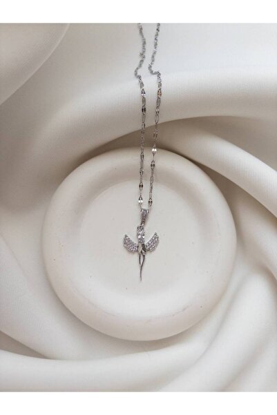 Minne Jewelry-Accessory قلادة على شكل ملاك - قلادة على شكل ملاك من الفولاذ - ...