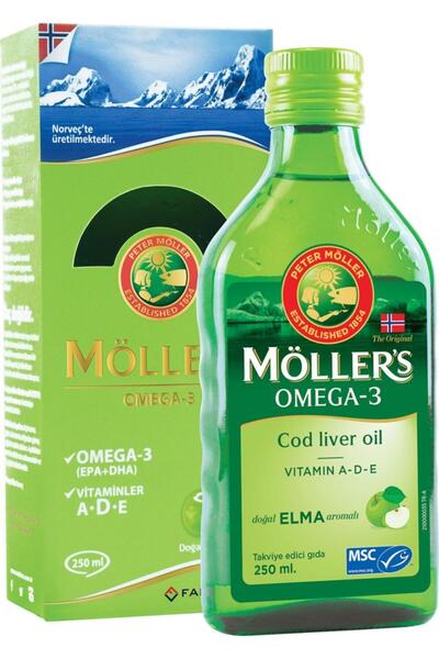 Möller's Omega 3 Elma Aromalı Balık Yağı 250 ml