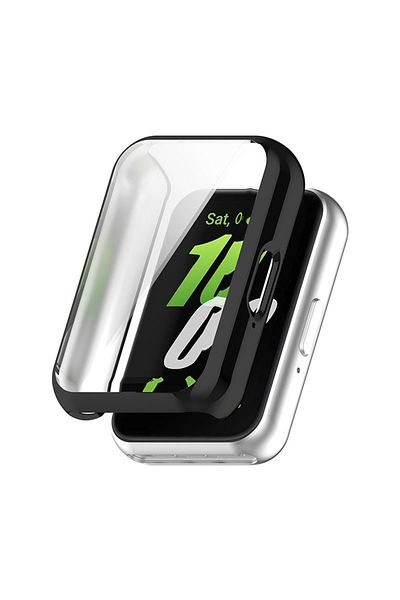 Choice For Galaxy Fit 3 Black Soft Tpu Case Glass For Samsung Galaxy Fit 3 Screen Protector Bumper Shell Fo