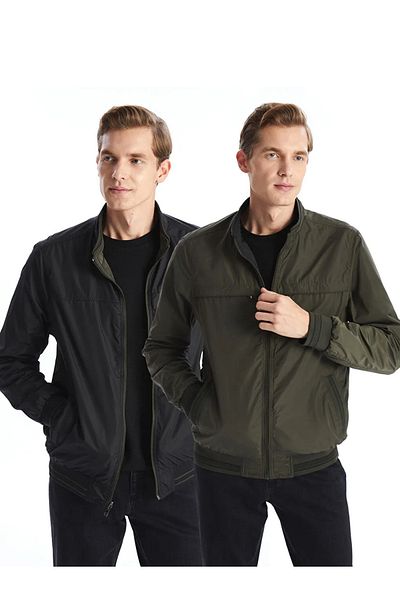 LC Waikiki Ανδρικό παλτό μεσαίου πάχους LCWAIKIKI Classic Standard Fit Stand Collar