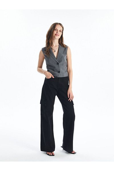 LC Waikiki Γυναικείο Cargo Jean παντελόνι Lcwk Wideleg