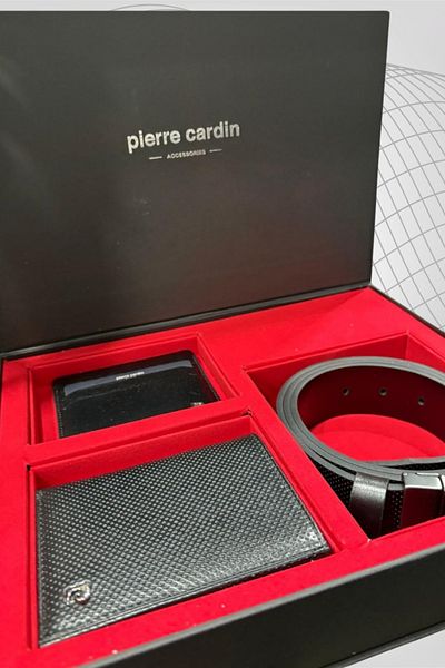 Pierre Cardin Sports Series Belt Wallet Card Holder Set of 3 Pc.25Y.K01.Sp.Di̇3