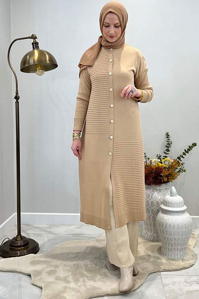 Rabia Şamlı Ζακέτα Magnolia Beige Knitwear