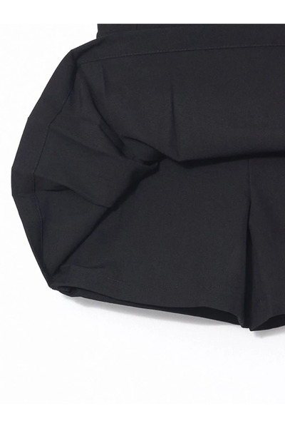 LC Waikiki Fusta scurtă pentru fetiță, neagră, cu talie elastică, plisată