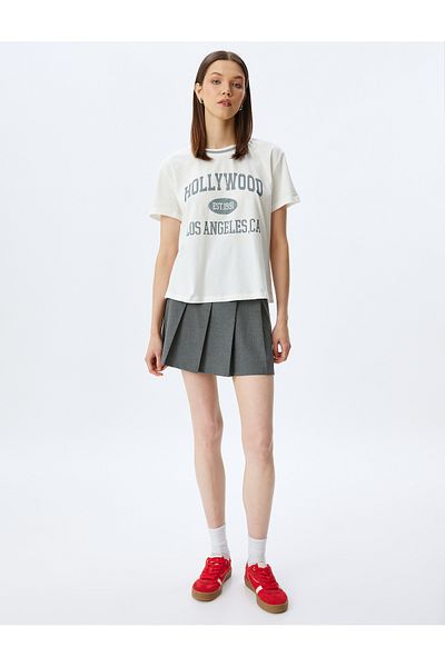 Koton Beige Printed T-Shirt