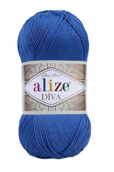 Alize Καλοκαιρινό μπικίνι Diva Mercerized Thin Thread - Saks Blue Crop Models