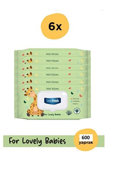 Deep DeepFresh Islak Mendil Lovely Babies Zürafa 6 x 100 Yaprak