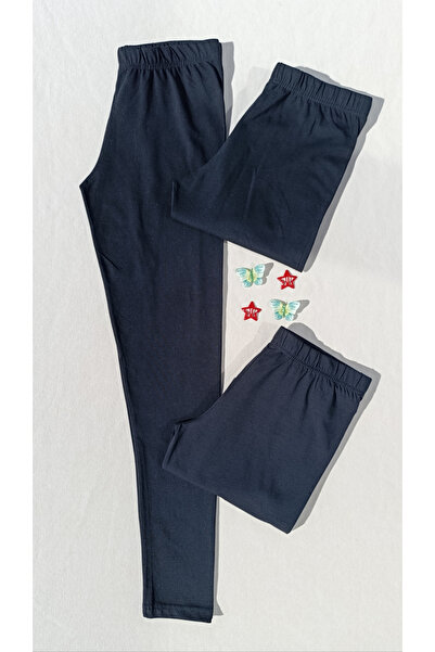 siyalife Ženske crne elastične tajice sa tri dela, osnovne duge tajice