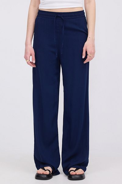 Addax Elastic Waist Tie Front Wide Leg Pants Pn16791-İ13