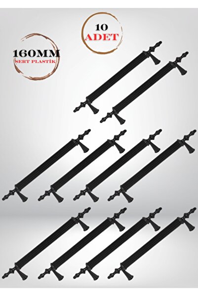 ALPAKS 160 Mm Siyah Plastik Çekmece Boru Kulp 10'lu Paket – Şık Ve Dayanıklı ...