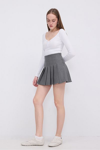 Addax Pleated Mini Skirt E0361-R11