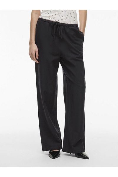 VILA Hose mit mittlerer Taille