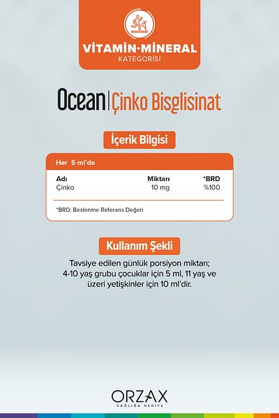 Ocean 150mlBanana Flavored Zinc Bisglicinate