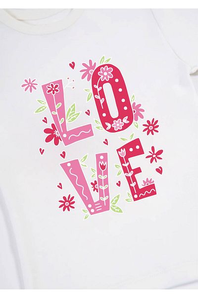 Messido 100% Cotton Love Printed Άνετες και απαλές παιδικές πιτζάμες (1-5 ετών)