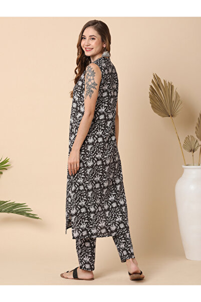 Globus By Styli All-Over Printed A-Line Kurta with Pants Set