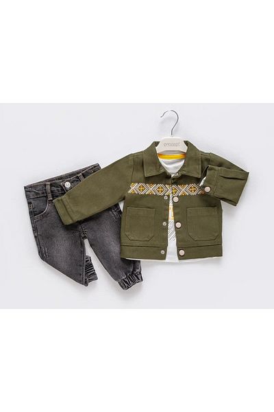 Concept Kids Baby Boy Suit 3-Piece 6/18 Months Lapeldouble Pocket Buttoned