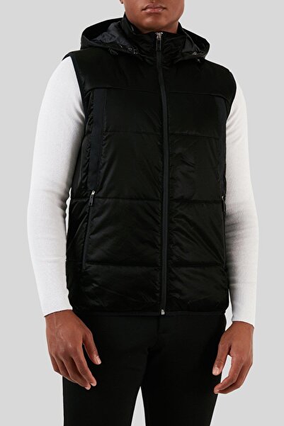 BOSS Çıkarılabilir Kapüşonlu Fermuarlı Regular Fit Yelek Erkek YELEK 50497650 001
