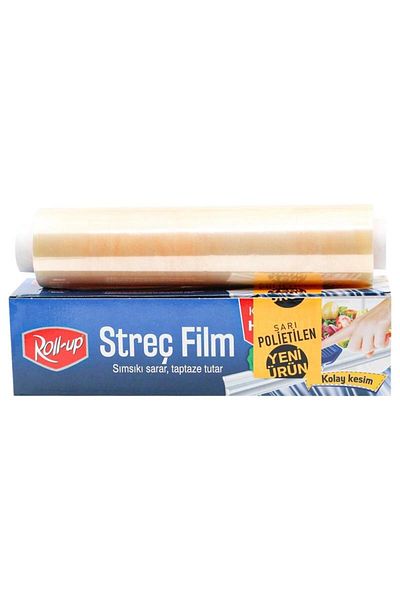 Roll-Up Roll Up Yellow Pe Stretch Film 30 Cm X 300m 8mic