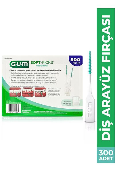 GUM Soft Picks Interface Brush 300 Pieces
