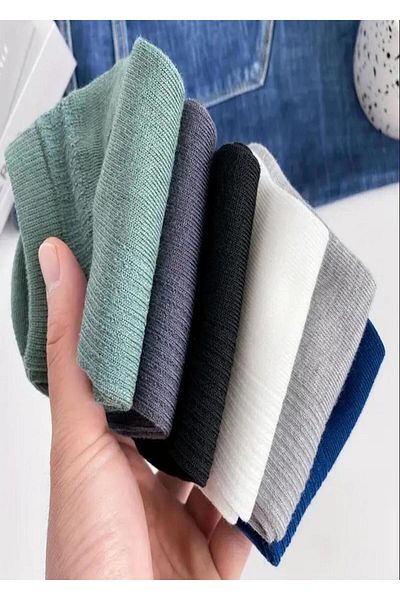 Ozzy Socks 6 Pairs Stylish Striped Cotton Booties Socks