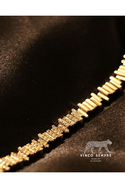 XUPING JEWELRY Luxury Broken Baguette Model Bracelet