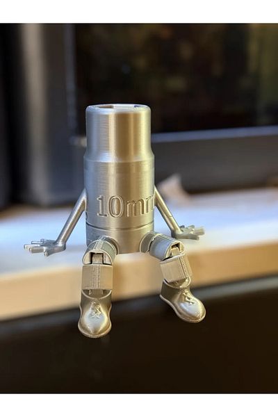 ERT06 Articulated 10 mm Socket Bit - Movable and Stylish Design