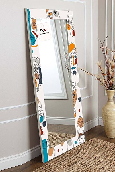 Victor Vallery Colorful Faces Dekoratif Duvar Aynası