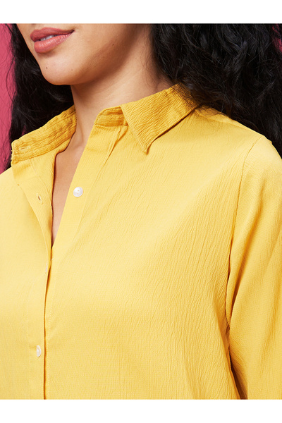 Globus By Styli Solid Long Sleeve Shirt and Pants Co-Ords