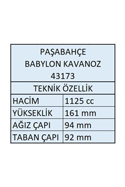 Paşabahçe 43173 Babylon Ahşap Kapaklı Kavanoz - 1125cc - 4 Adet Fma005297