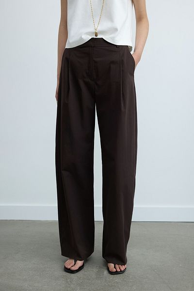 Suud Collection Brown Kai Wide Leg Pants