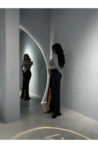 MAYHOŞ BUTİK Γυναικείο φόρεμα με πέτρινα αξεσουάρ
