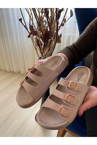 Hızlı Al Soft Orthopedic Sole Slippers. Adjustable to Foot Shape Slippers with Know-Buckle