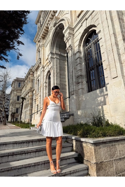 TAYT VEGAS Φόρεμα SCUBA Crep με αγκράφα