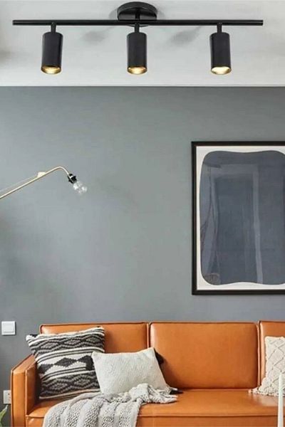 Ömür Avize Yaman Black 3 Spot LED Chandelier