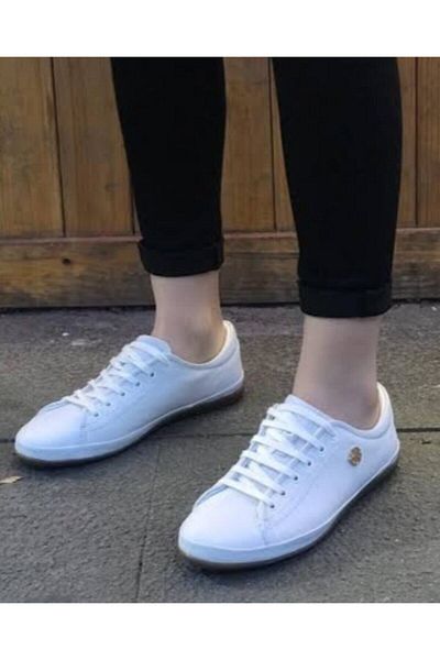 U.S. Polo Assn. Baza. Polo Assn. Pantofi Converse albi din piele naturală Jojo