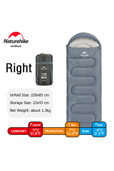 Naturehike Blue-right Naturehike Y150 Sleeping Bags Ultralight Cotton Sleepin...