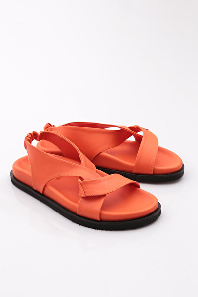 DGN Orange Women's Sandals - Cross Strap, Model 41513372