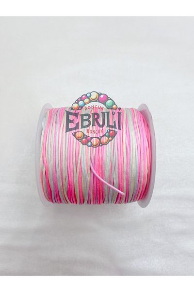 Ebruli Boncuk 0.8 mm Mix Powder Mixed Parachute String Jewelry Making Accessory Bead Bead (100 Meters)