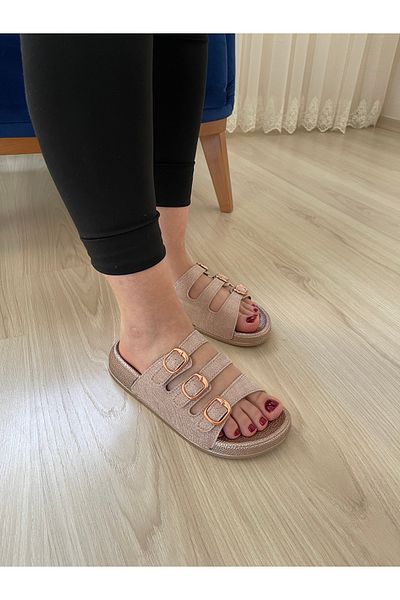 Hızlı Al Soft Orthopedic Sole Slippers. Adjustable to Foot Shape Slippers with Know-Buckle