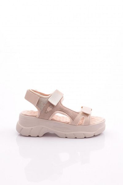 DGN 4740-22y Γυναικεία πέδιλα Velcro με χοντρή σόλα