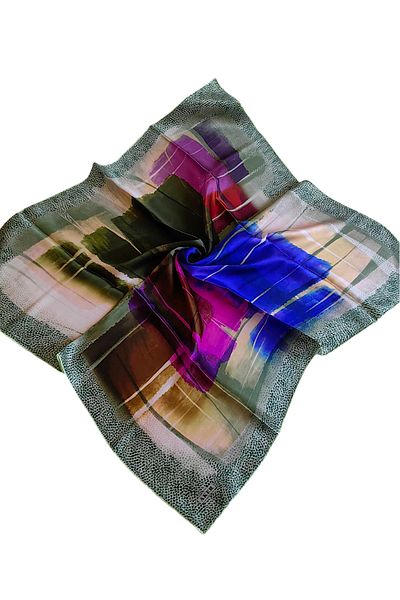 Aker Μεταξωτό κρεπ σατέν κασκόλ 9045701-351 Καλοκαιρινή σεζόν