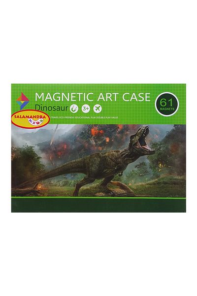 Salamandra Carte Magnetica Dinozauri, Salamandra Kids, 61 Piese Magnetice