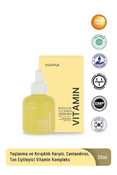 byeolee Yorgun Ciltler Için Işıltı Veren, Canlandıran Ve Ton Eşitleyen Vitamin Kompleks Kore Serum 30ml