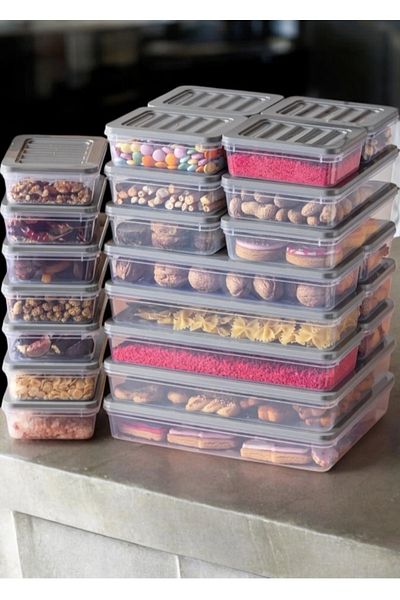 VİZYON Refrigerator Organizer Set Fridge Organizer Storage Container Diffuse Compatible Storage Container