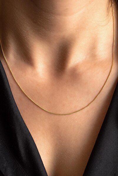 SEMİZ KUYUMCULUK Yeni Yaldızlı Altın Kolye