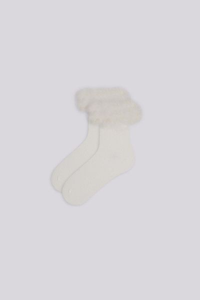 Tyess Bg Store Girls' Ecru Socks