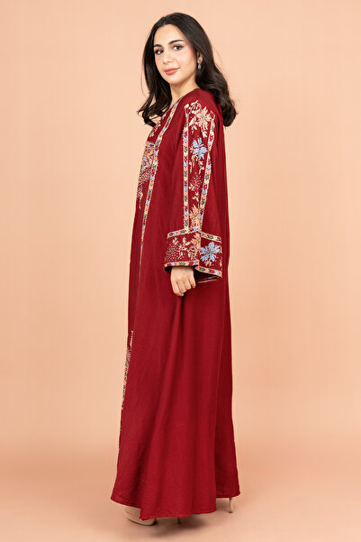 IKKXA Exquisite Embroidered Jalabiya with Delicate Details
