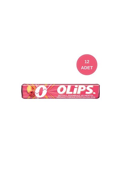 Olips Peach Raspberry Menthol Candy 12 Pieces |   Refreshing Taste