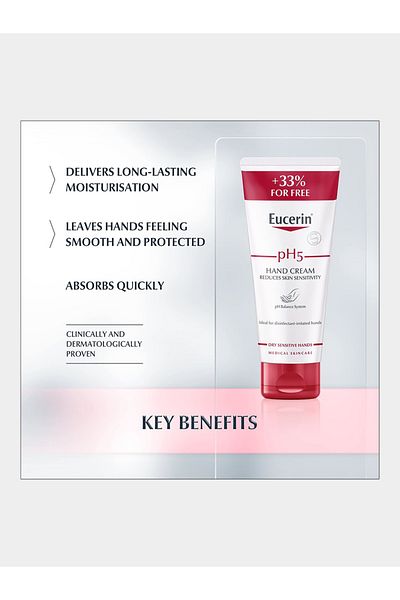 Eucerin Ph5 Hand Cream For Dry Sensitive Skin, 75ml